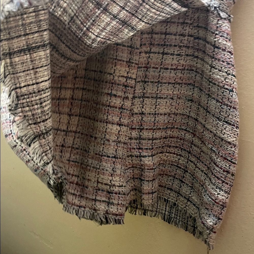 Zara Romper Jumpsuit Tweed Multicolor Women's Size Xs Sleeveless Blogger - Picture 9 of 9